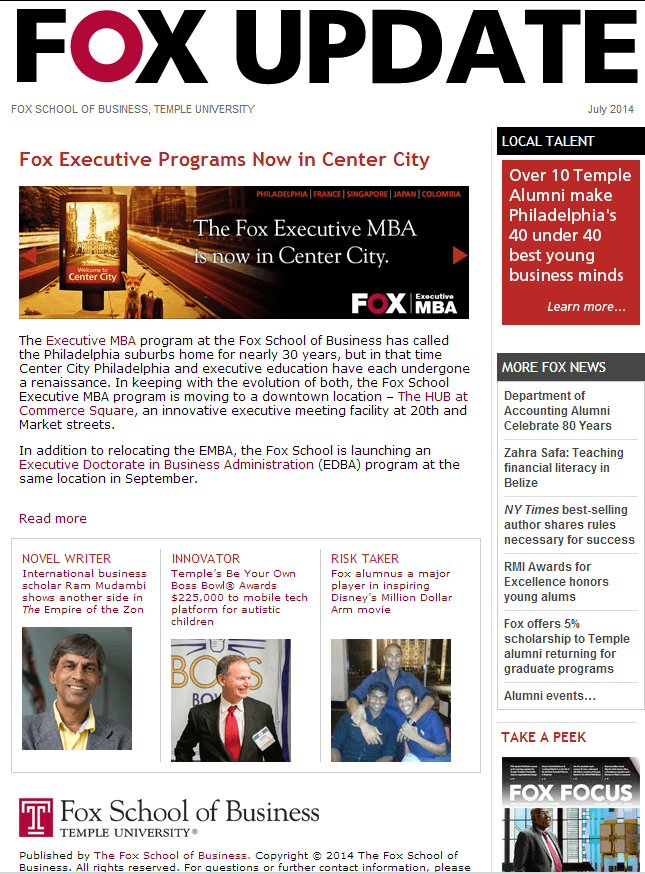 Fox Update  July 2014
