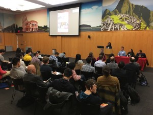 Attendees listen to the panelists at Temple University¹s Young Alumni Association #TempleMade Entrepreneurship event.