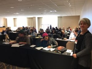 Marilyn Anthony and Bill Kitsch host an interactive session exploring the life cycle of small farm businesses as part of the annual It Takes a Region Conference