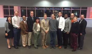 Representatives of Temple University’s Innovation and Entrepreneurship Institute meet with winners of the 2016 Innovative Idea Competition.