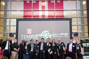 The RoleX team with the SPIN Final expert jurists who selected them for the grand prize