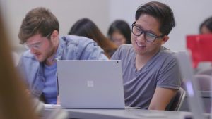 Student with Laptop