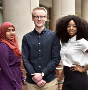 Associated image with three Fox School alumni
