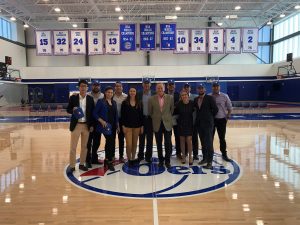 Students visiting 76ers headquarters