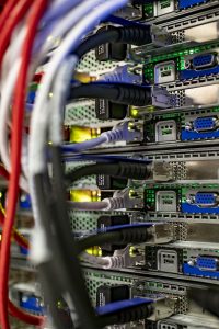 Photo of computer servers 