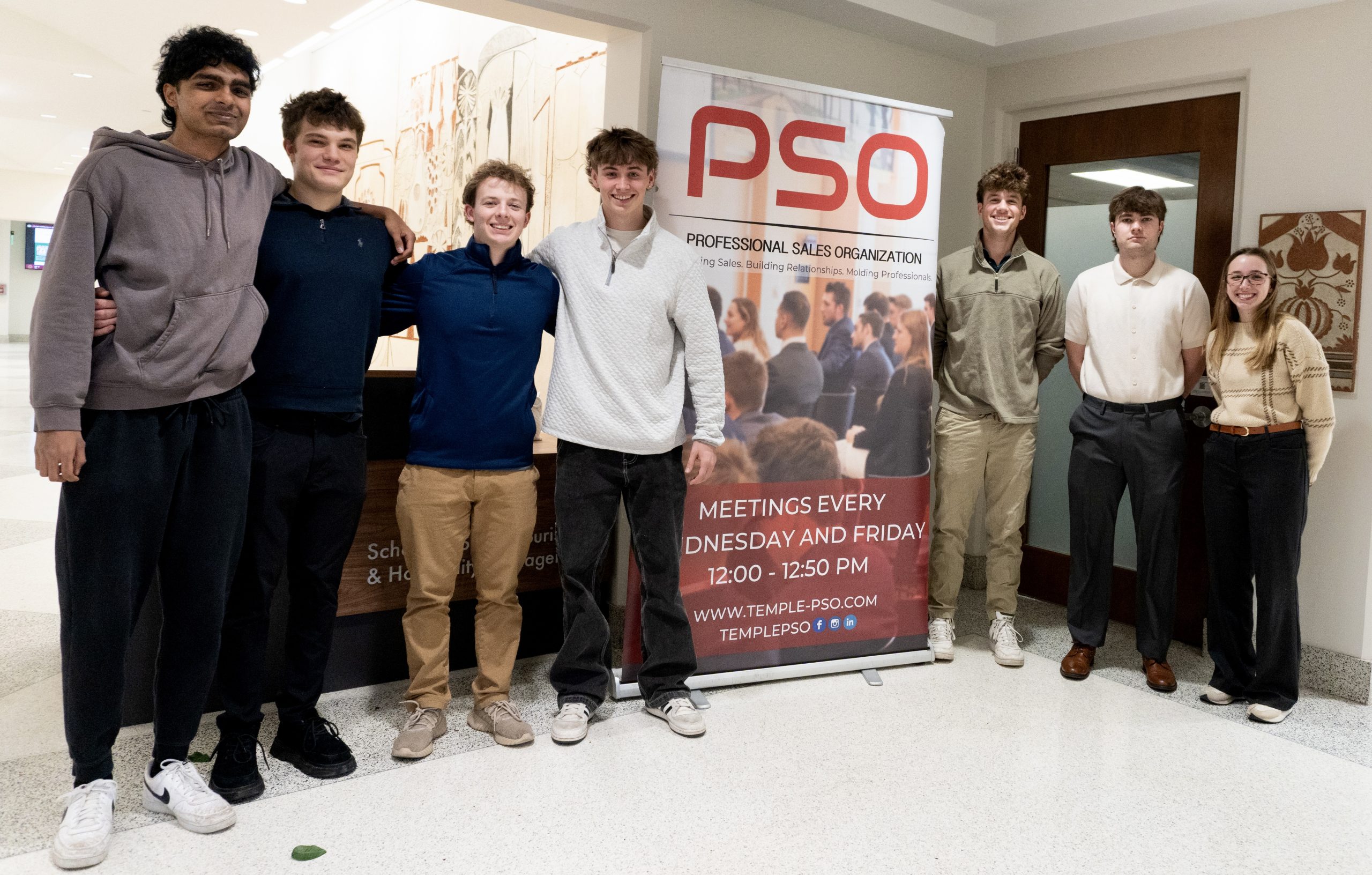 The Fox School's Professional Sales Organization leadership