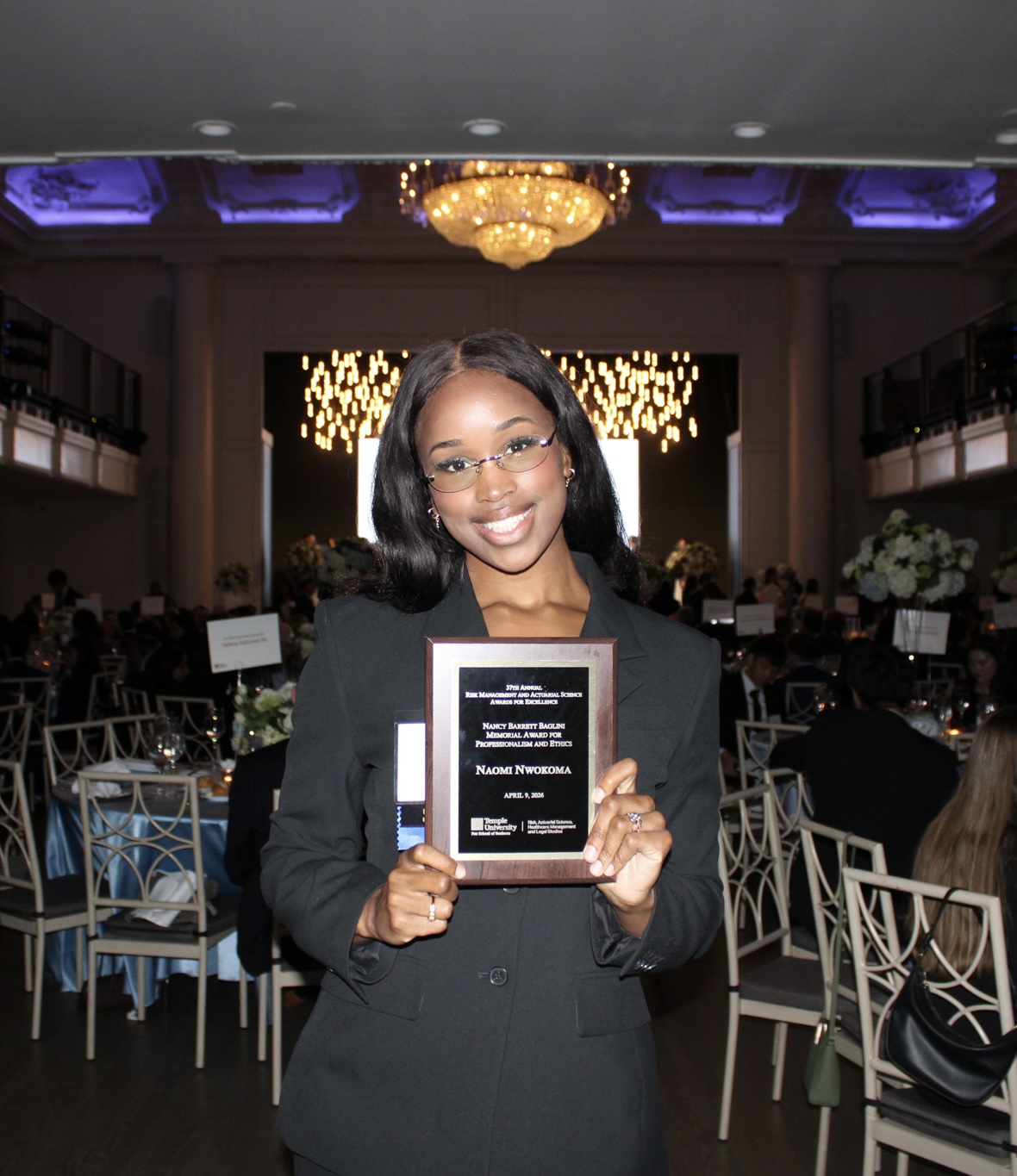 Naomi Nwokoma was awarded the Nancy Barrett Baglini Memorial Award