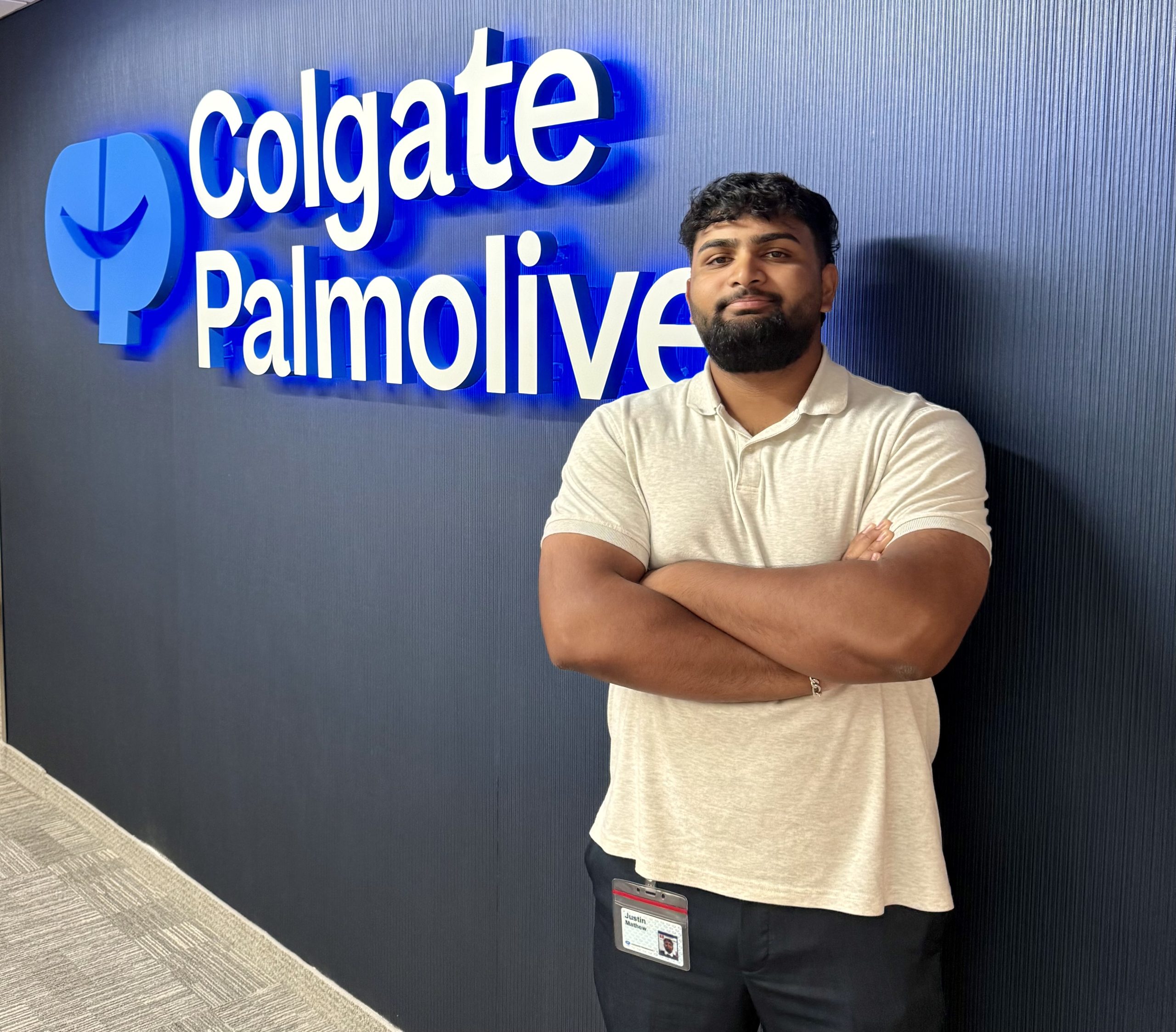 Justin Matthew with Colgate-Palmolive