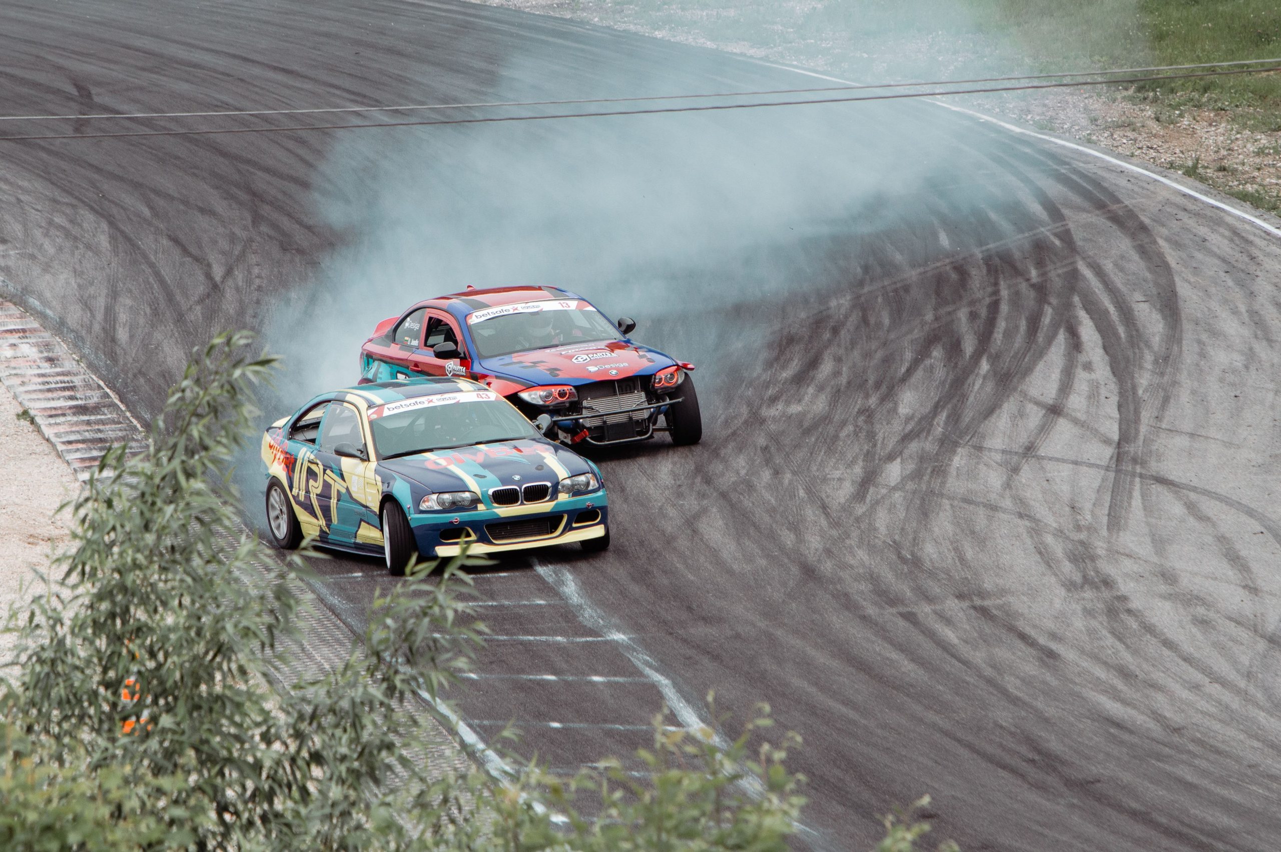Two race cars